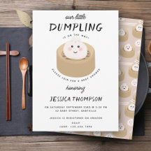 Kawaii Little Dumpling Gender Neutral Baby Shower