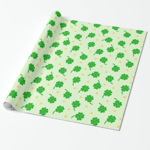 Kawaii Lucky Clover Geschenkpapier