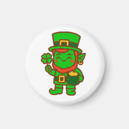 Kawaii Lucky Leprechaun Magnet