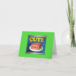 Kawaii Luncheon Meat Note Card Karte