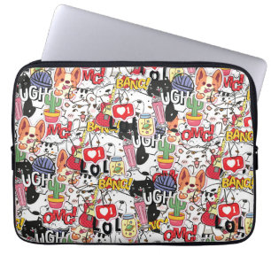 kawaii lustiges Haustierdesign - süßer Tierliebhab Laptopschutzhülle