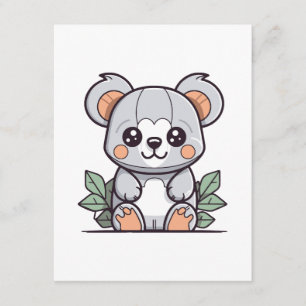 Kawaii-Magie-Koala-Vektor erstellen Begleitkarte
