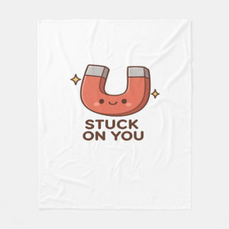 Kawaii Magnet Stuck On You Cute Playful Style Fleecedecke