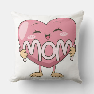 Kawaii-Mama-Herz-Umarmer-Design Kissen