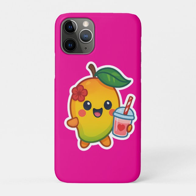 Kawaii Mango - Sweetheart Frucht mit Herz Smoothi Case-Mate iPhone Hülle (Rückseite)