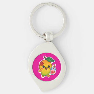 Kawaii Mango - Sweetheart Frucht mit Herz Smoothi Schlüsselanhänger
