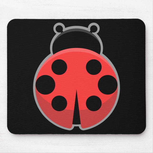 Kawaii Marienkäfer Mousepad (Vorne)