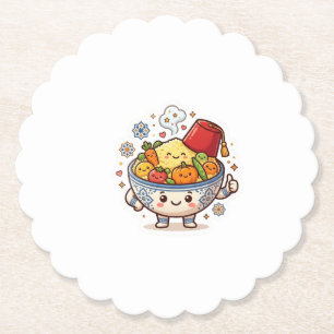 Kawaii Marokkanischer Couscous - Süße traditionell Untersetzer