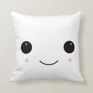 Kawaii-Marshmallow-Lächelpilz Kissen