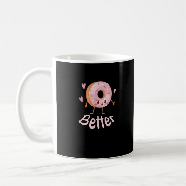 Kawaii Matching Couple Coffee And Donut Better Tog Kaffeetasse (Links)