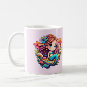 Kawaii Mermaid Kaffeetasse