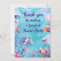 Kawaii Mermaid Party Vielen Dank