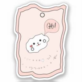 Kawaii Mobiltelefon Vinyl Sticker