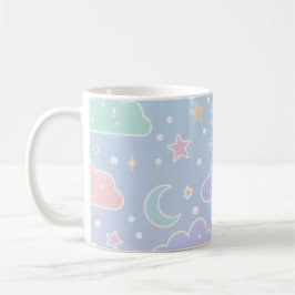 Kawaii Mond & Sterne Ästhetik Tasse