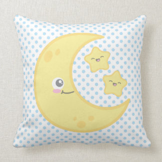 Kawaii Mond und Stern-Wurfs-Kissen Kissen