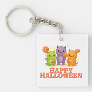 Kawaii Monsters & Lollipops Halloween Schlüsselanhänger