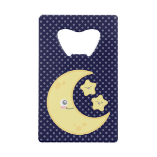 Kawaii Moon and Stars Kreditkarte Flaschenöffner