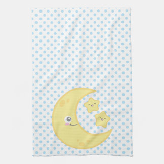 Kawaii Moon and Stars Küchentücher
