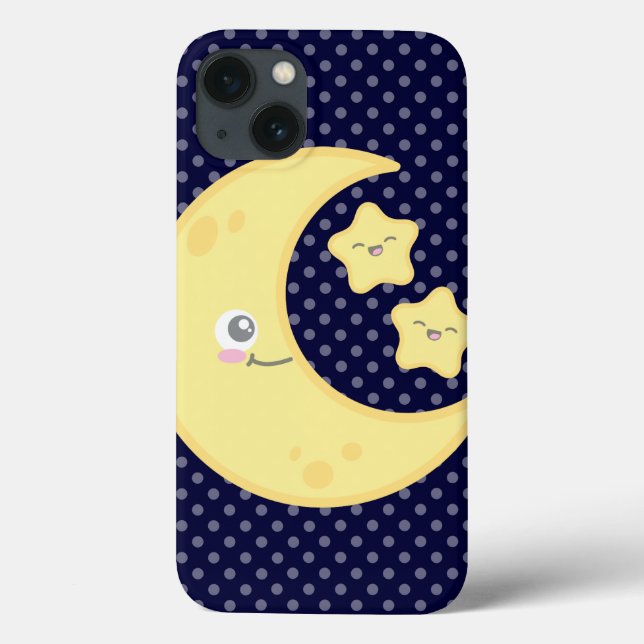 Kawaii Moon et coque ipad des étoiles (Verso)
