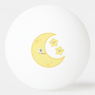 Kawaii Moon und Stars Ping Pong Balls Tischtennisball