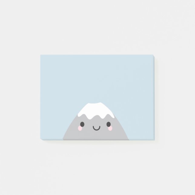 Kawaii Mt Fuji San Post-it Klebezettel (Vorderseite)