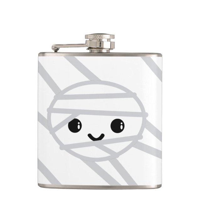Kawaii Mummy Flask Flachmann (Vorderseite)
