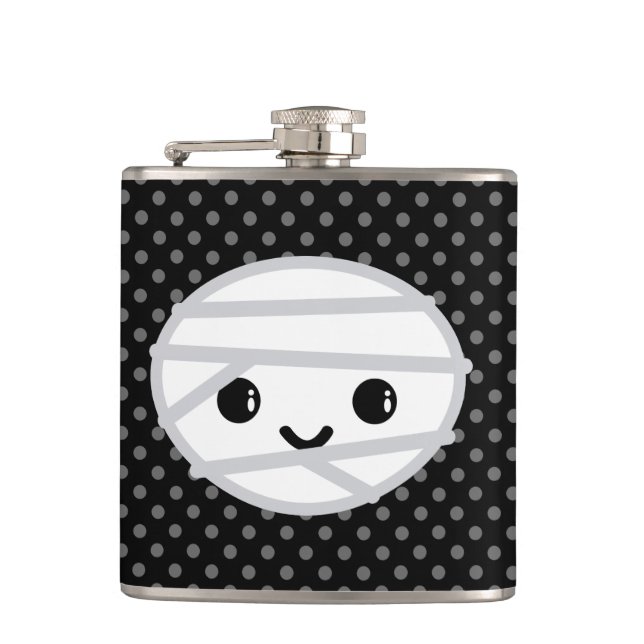 Kawaii Mummy Flask Flachmann (Vorderseite)
