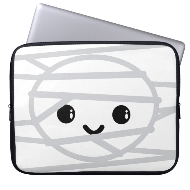 Kawaii Mummy Laptop Sleeve (Vorderseite)