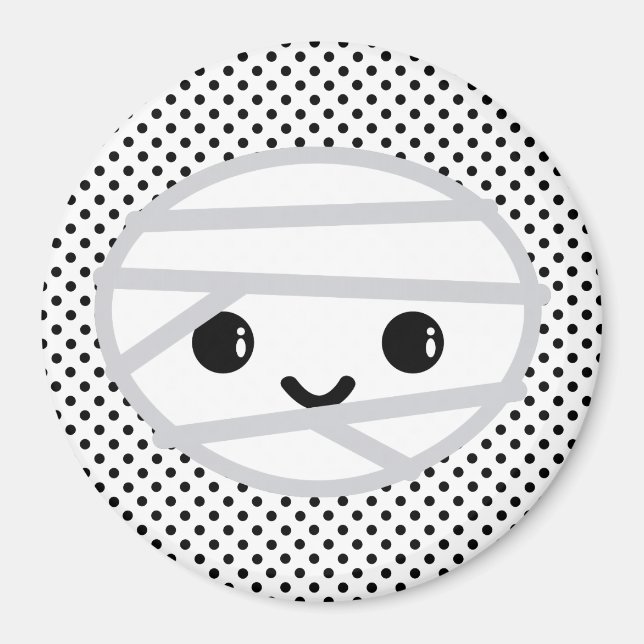 Kawaii Mummy Magnet (Vorne)