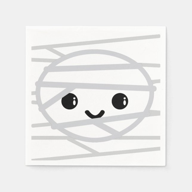 Kawaii Mummy Napkins Serviette (Vorderseite)