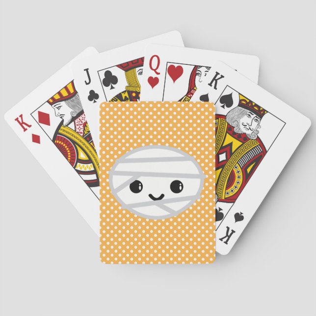 Kawaii Mummy Spielkarten (Rückseite)