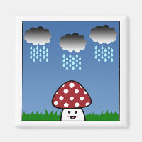 Kawaii Mushroom Magnet