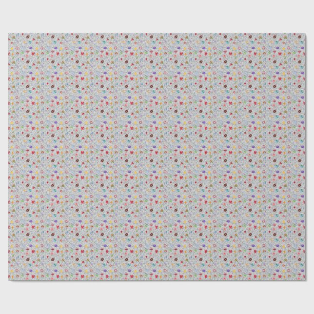 Kawaii-Muster Geschenkpapier (Flach)