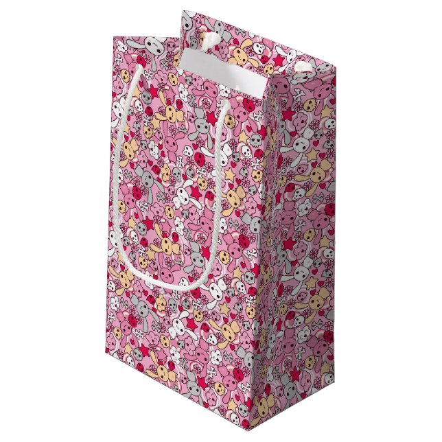 Kawaii Muster Kleine Geschenktüte (Rückseite Schrägansicht)