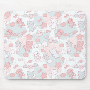 kawaii Muster mit Gekritzel Mousepad