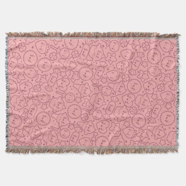 Kawaii Muster mit niedlichen Kuchen Decke (Vorderseite)