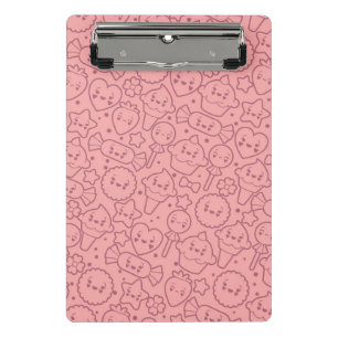 Kawaii Muster mit niedlichen Kuchen Mini Klemmbrett