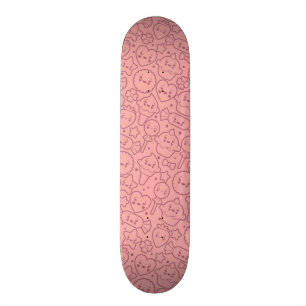 Kawaii Muster mit niedlichen Kuchen Skateboard