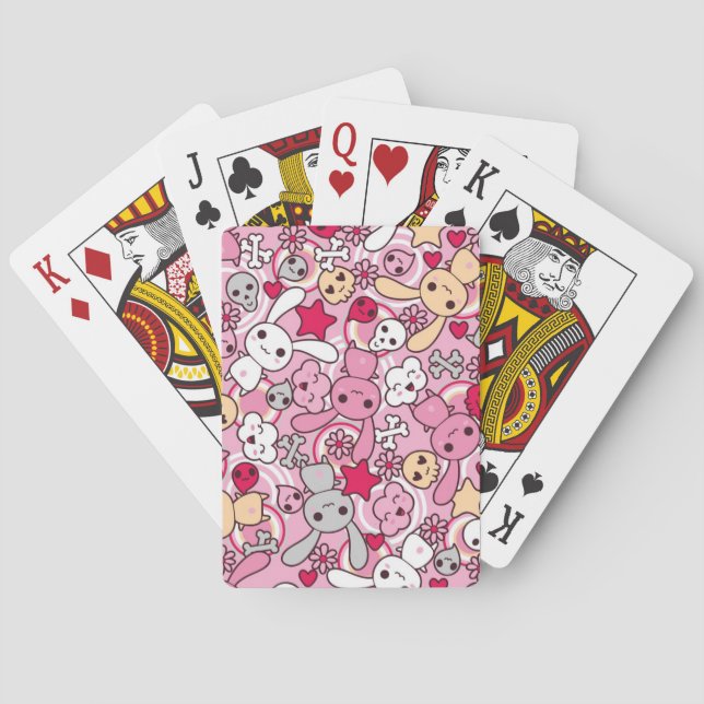 Kawaii Muster Spielkarten (Rückseite)