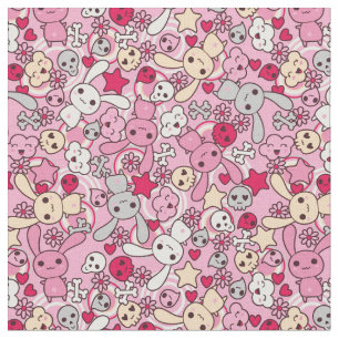 Kawaii Muster Stoff