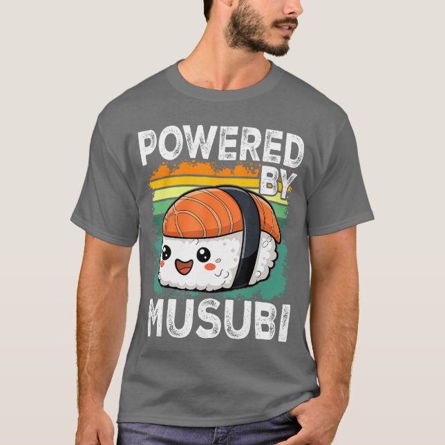 Kawaii Musubi retro funny T-Shirt (Vorderseite)