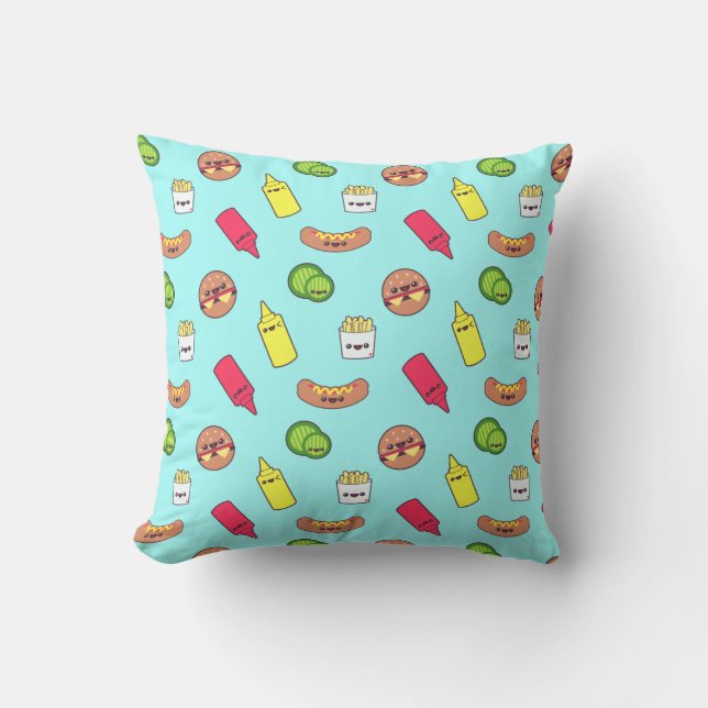 Kawaii Nahrungsmittelkissen Kissen (Vorderseite)