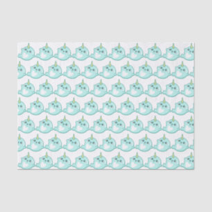 Kawaii Narwhal Seidenpapier
