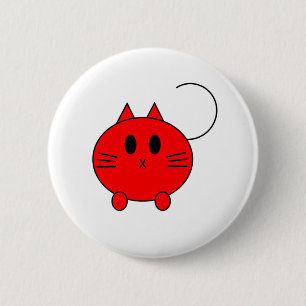 Kawaii Neko Linux Katze Button