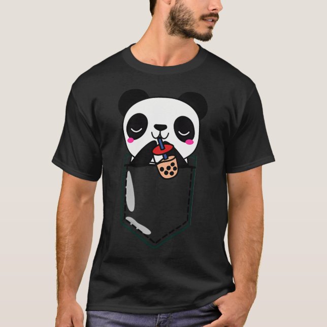 Kawaii Niedlich Adorable Panda Genuss Bubble Tee (Vorderseite)