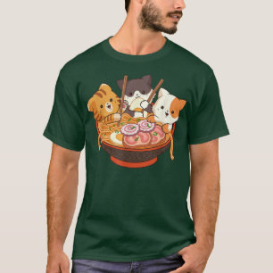Kawaii Niedlich Anime Cats Otaku Japanischer Ramen T-Shirt