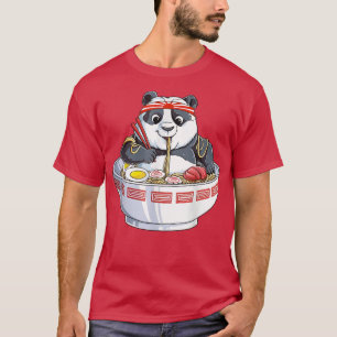 Kawaii Niedlich Anime Panda Otaku Japanisch Ramen  T-Shirt