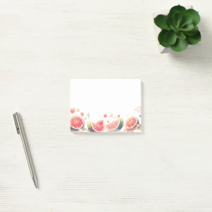 Kawaii, Niedlich, Anime Watermelon Design Post-it Klebezettel