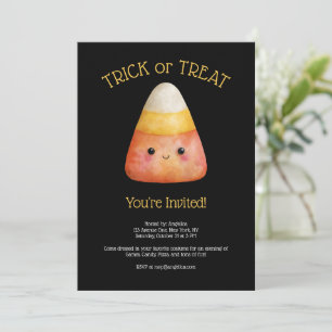 Kawaii Niedlich Candy Corn Kid Halloween-Party Einladung