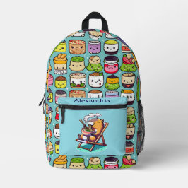 Kawaii Niedlich Custom Ramen Bedruckter Rucksack